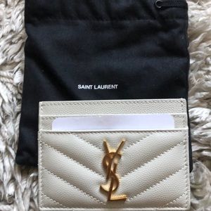 YSL Card Holder (Granite)